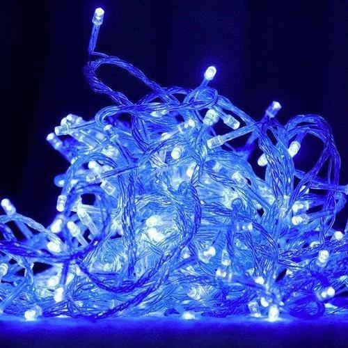 Гирлянда RD-233 струна плетеная медная проволока 300 LED 3 м с контроллером Синий