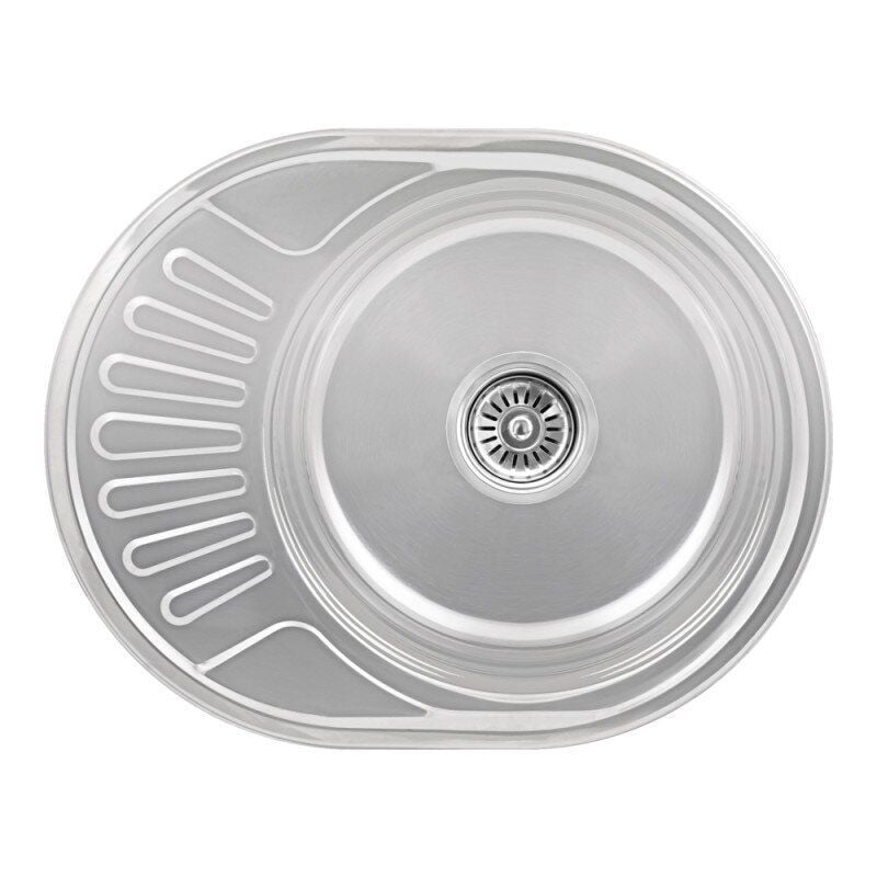 Мийка для кухні Lidz LIDZ5745POL06 із сифоном 455x570 мм глянцева 0,6 мм (75619)