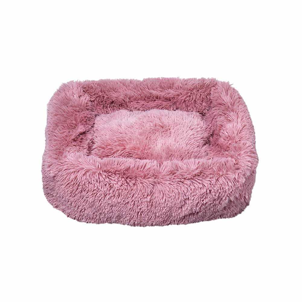 Лежак для животных Ponchik прямоугольный 95х70х22 см XL Розовый (VR02/0391)