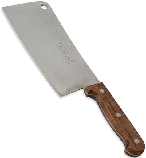 Сокирка кухонна Kamille Eco Force з дерев'яною ручкою 18 см (KM-5305)