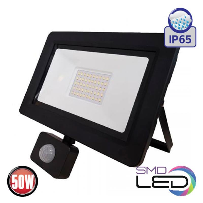 Прожектор с датчиком движения Horoz Aslan/S-50 50 Вт 6400 K Черный - фото 2 Прожектор с датчиком движения Horoz Aslan/S-50 50 Вт 6400 K Черный - фото 2