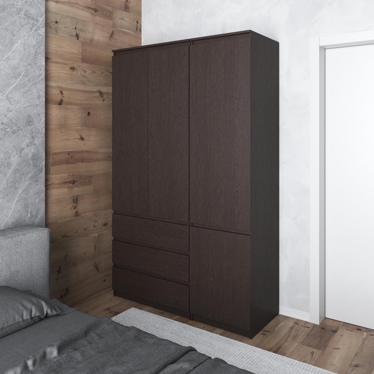 Мебельный комплект для одежды Вайс R9/R22 1304х500х2110 мм Венге Темный (30847200) - фото 1 Мебельный комплект для одежды Вайс R9/R22 1304х500х2110 мм Венге Темный (30847200) - фото 1