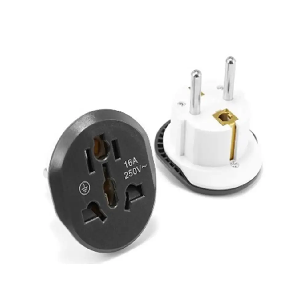 Переходник сетевой PRC EU Plug Adapter ep0202 Black - фото 2