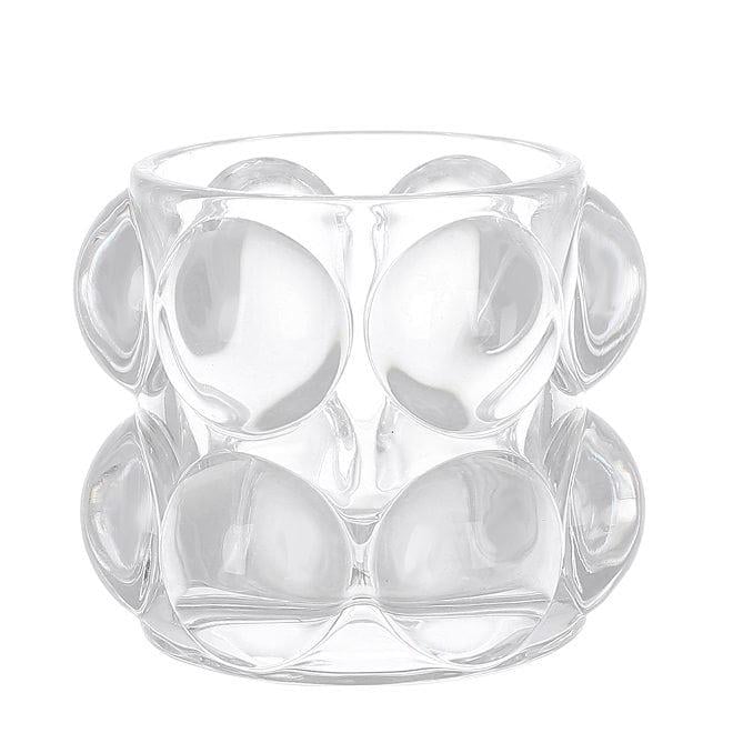 Підсвічник скляний Flora Bauble висота 7 см Прозорий (32998) - фото 1 Підсвічник скляний Flora Bauble висота 7 см Прозорий (32998) - фото 1