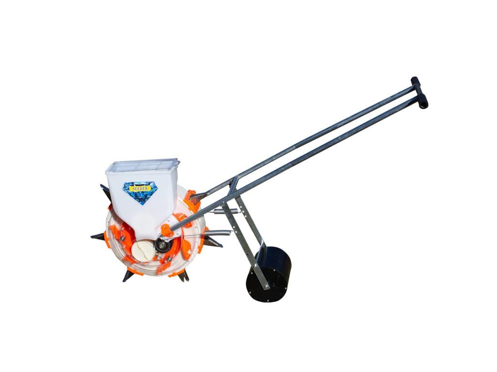 Ручная сеялка однорядная на колесе 7 сошников (Р-2176)