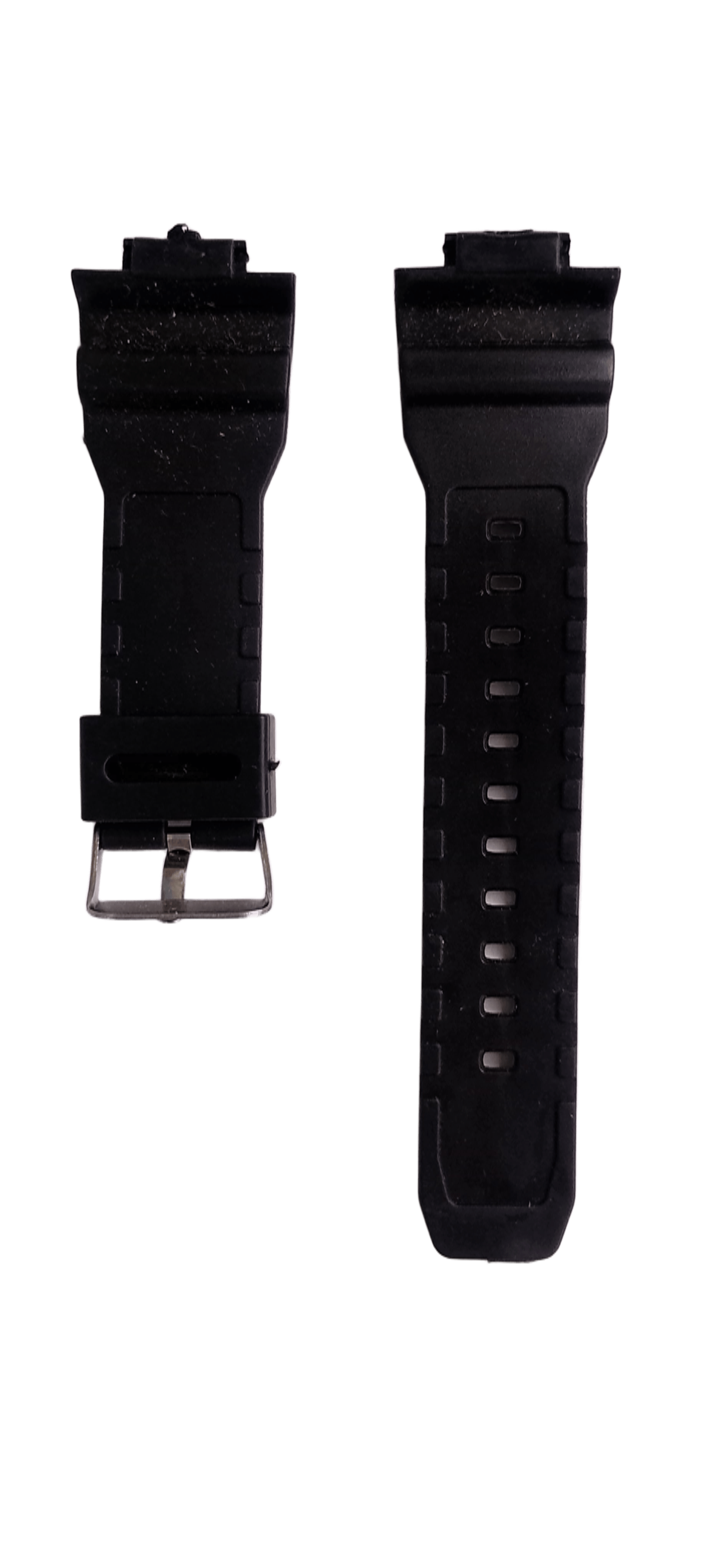 Ремешок для часов резиново-пластиковый 14х180 мм Черный (2471)