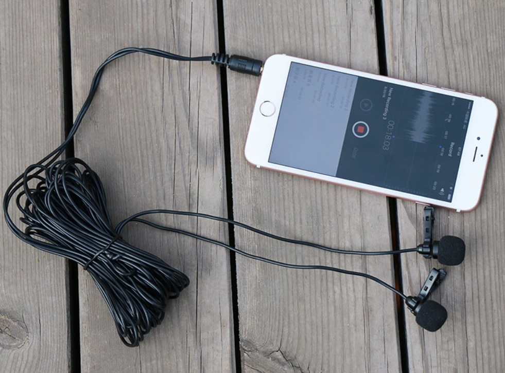 Петличный микрофон Ulanzi Arimic Dual с двумя микрофонами кабель 6 м - фото 3