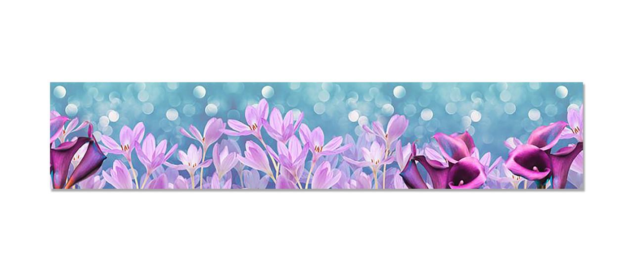 Наліпка вінілова на кухню Zatarga Акварельні Крокуси 600х3000 мм (1283915706)
