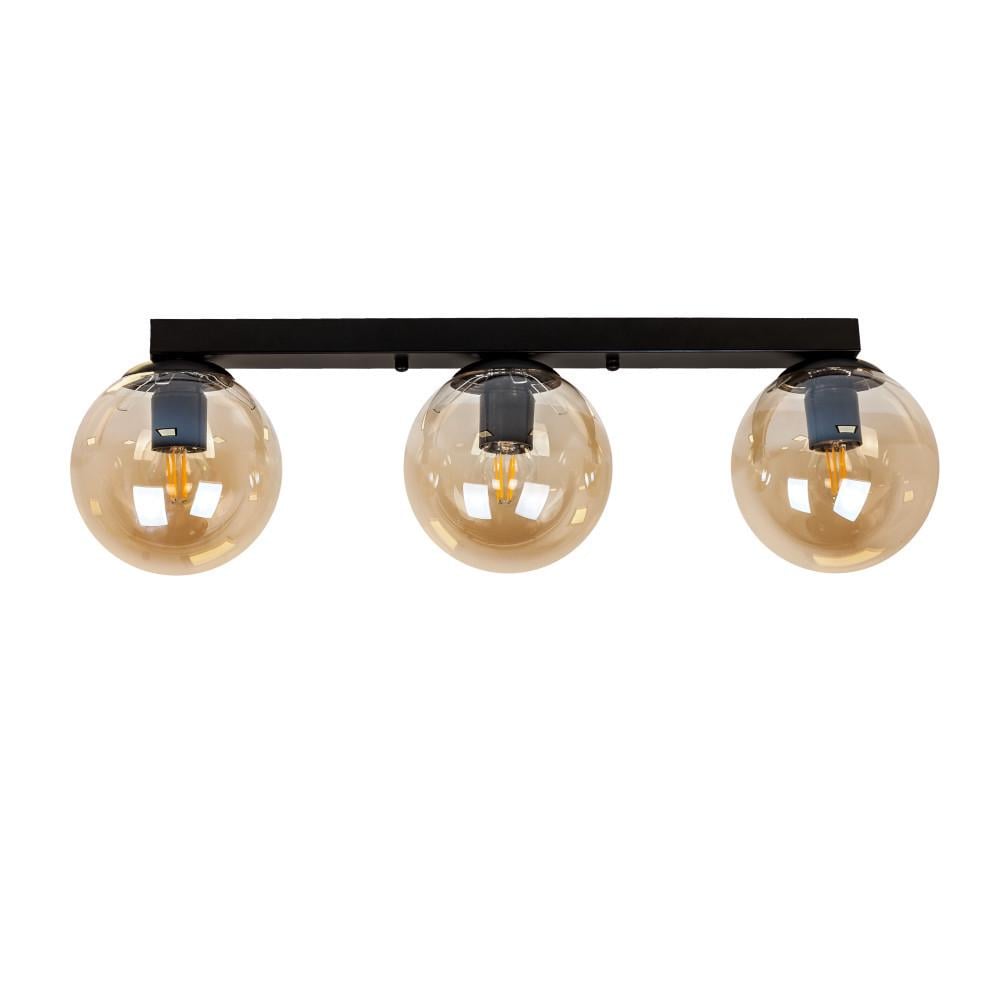 Потолочная люстра Levistella 756XPR150F-3 BK+BR 500 с тремя плафонами Черный/Бронзовый (1887935508)