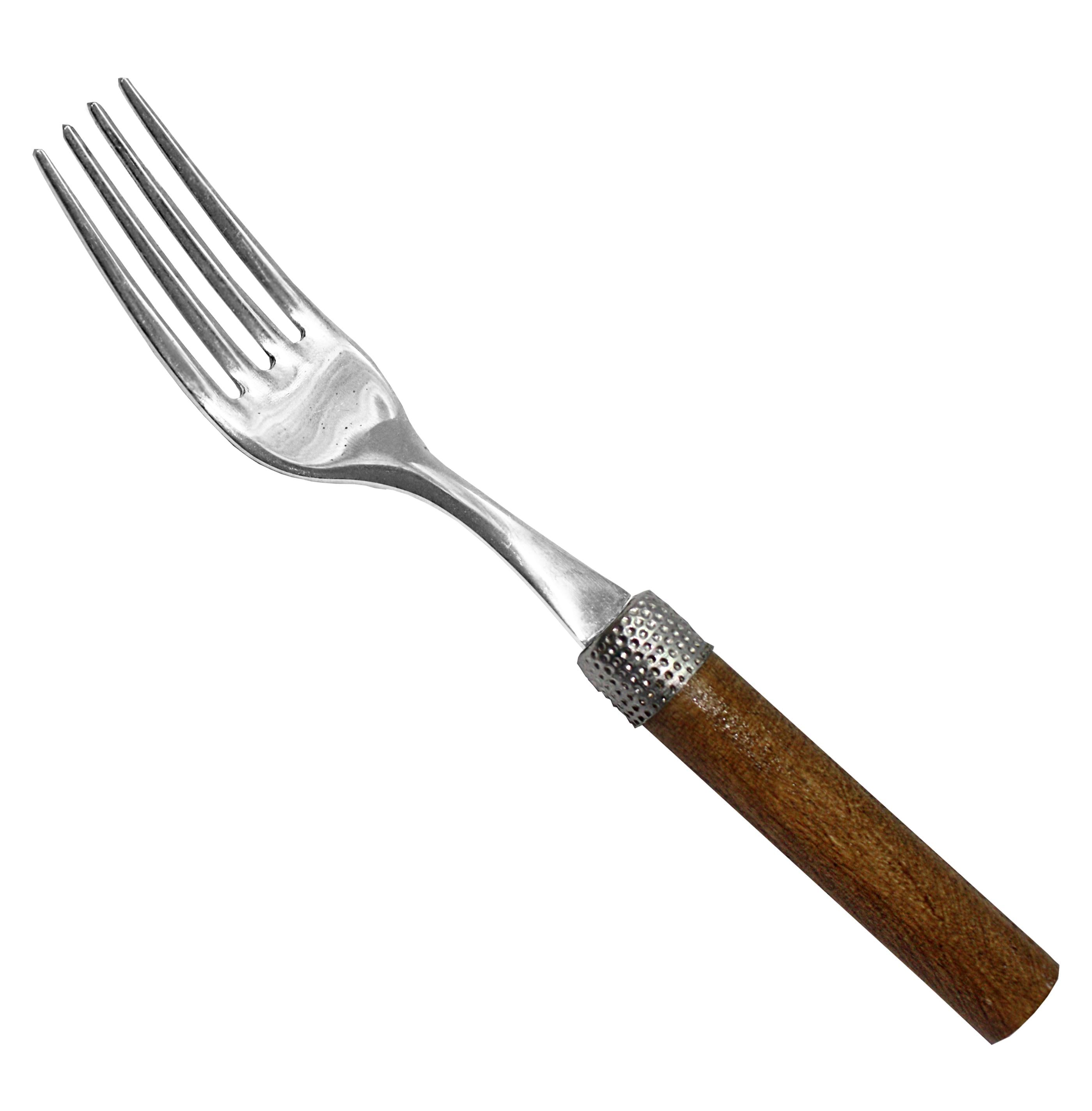 Виделка десертна Mazhura Wood walnut 18/10 17 см 2,5 мм (mz462217)