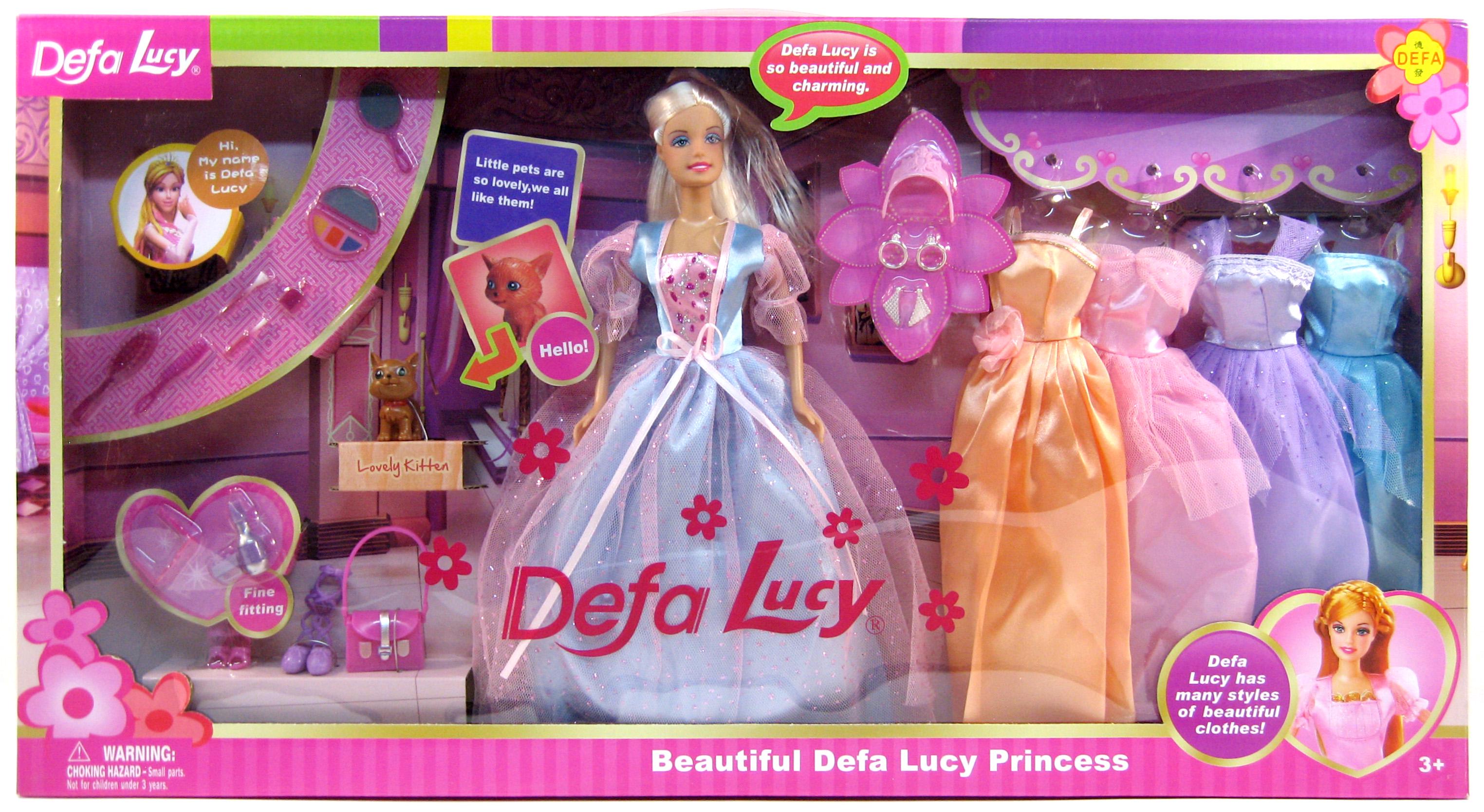 Кукла Defa Lucy 6073C с платьями и аксессуарами