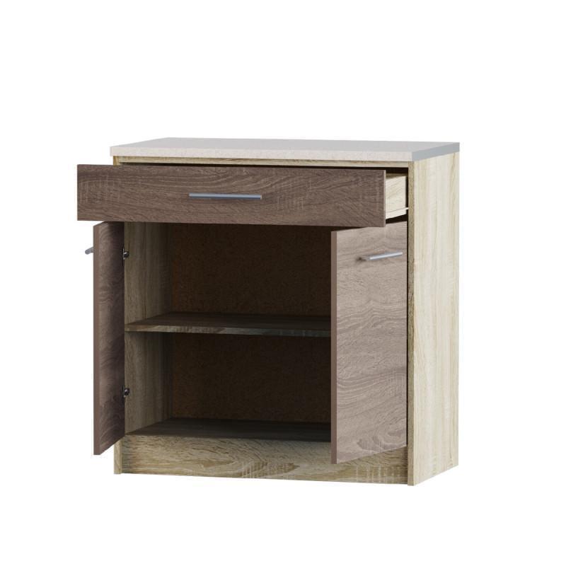 Кухонный модуль Эверест Эко 80 Низ Ящик 800х456х820 мм Сонома/Трюфель (ЕКО-352)