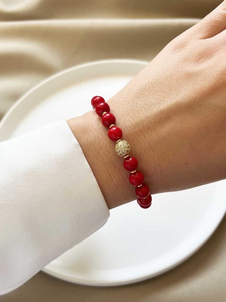 Браслет из коралла (5555)