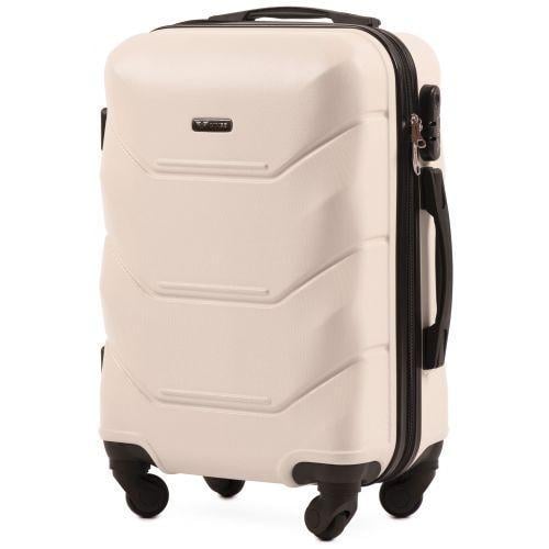 Чемодан пластиковый WIngs 147 Молочный - фото 1 Чемодан пластиковый WIngs 147 Молочный - фото 1