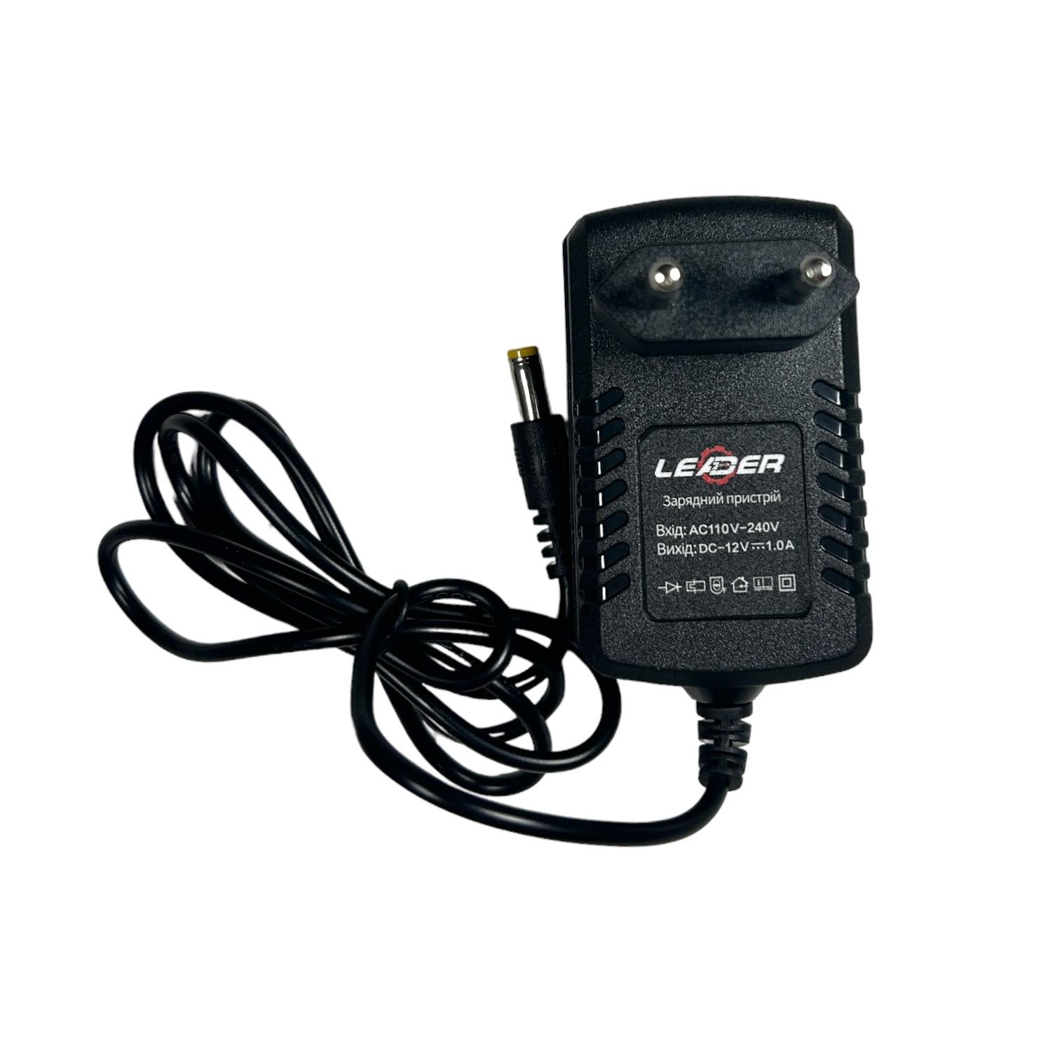 Зарядний пристрій Leader 12В/1.0A Wire (id_2190)
