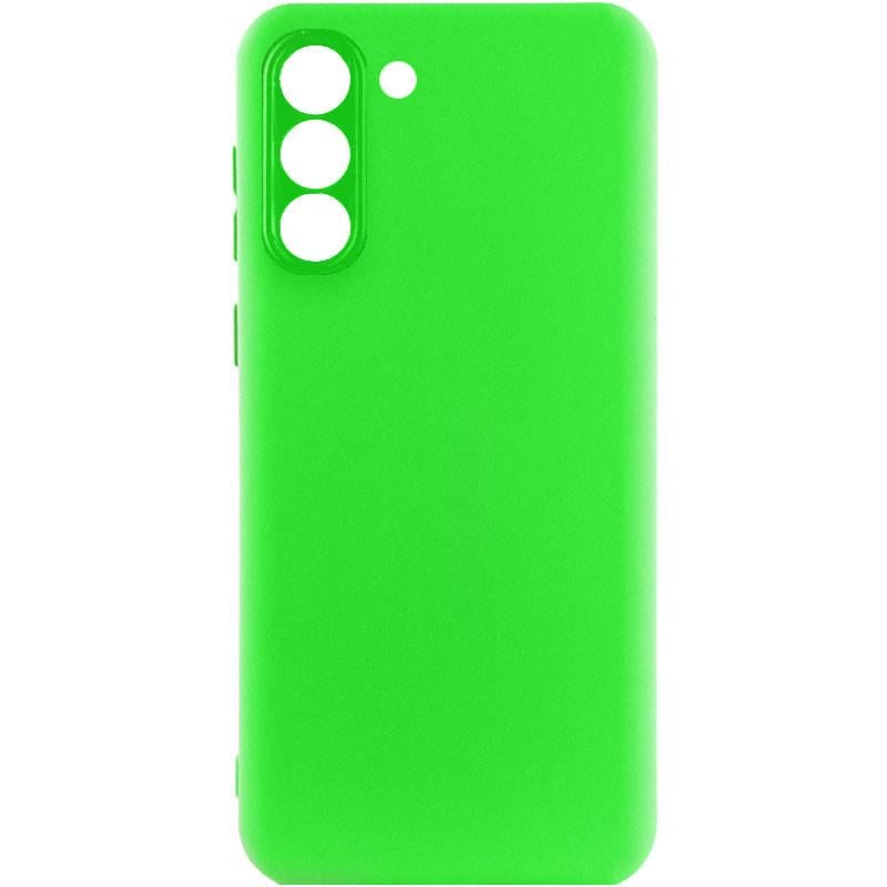 Противоударный чехол Silicone Cover Lakshmi Full Camera (A) для Samsung Galaxy S24 Салатовый / Neon Green