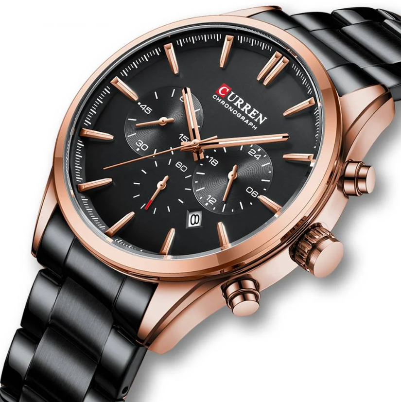 Наручные часы Curren 8446 Rose Gold/Black - фото 2 Наручные часы Curren 8446 Rose Gold/Black - фото 2