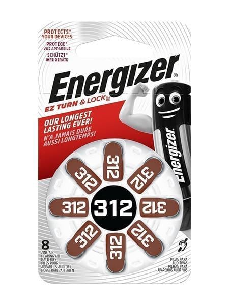 Батарейки для слухового аппарата Energizer Zinc Air 312 8 шт. (1620821995)