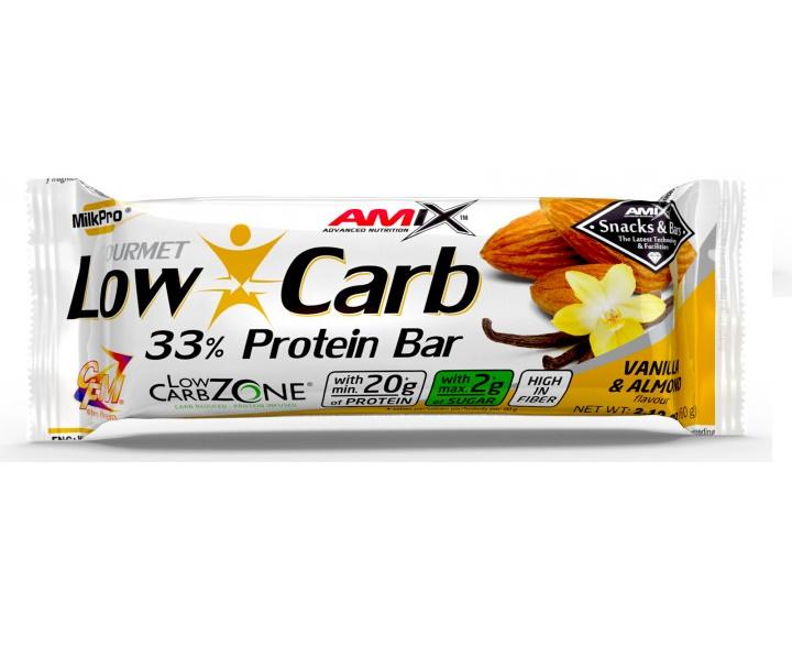 Протеиновый батончик Amix Nutrition Low-Carb 33% Protein Bar 60 г Vanilla Almond