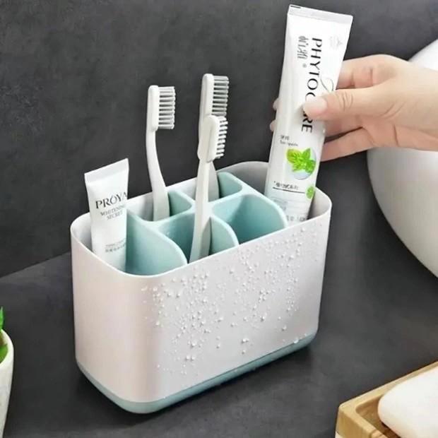 Органайзер для зубных щеток Large Toothbrush Caddy настольный (50148) - фото 4