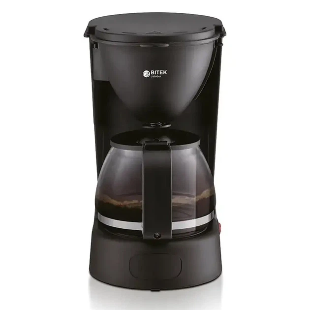 Кавоварка крапельна BITEK BT-100 напівавтоматична 2800 Bt 1000 мл Чорний (32630862)