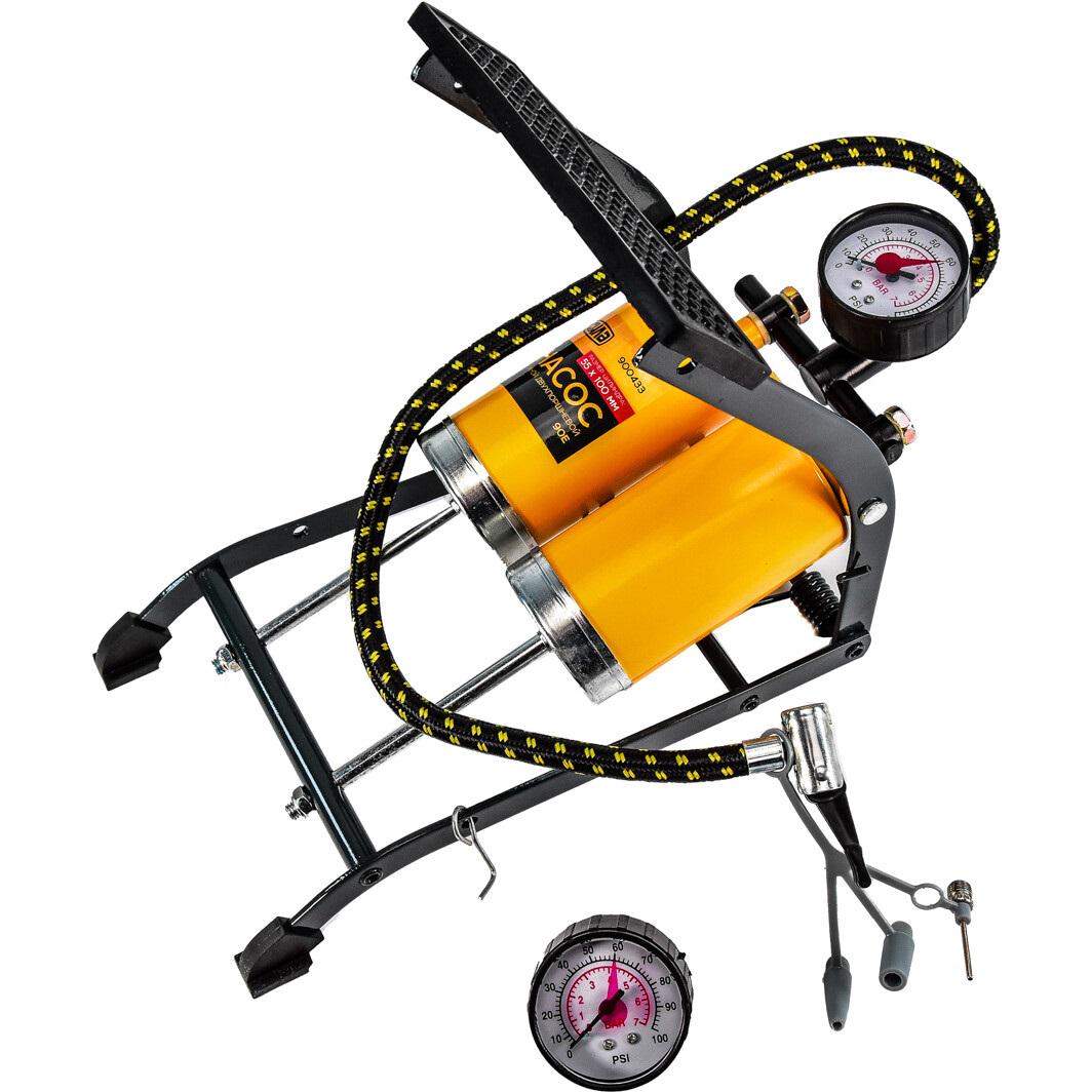 Насос ножний Сила двопоршневий 55х100 мм (555214) - фото 2 Насос ножний Сила двопоршневий 55х100 мм (555214) - фото 2