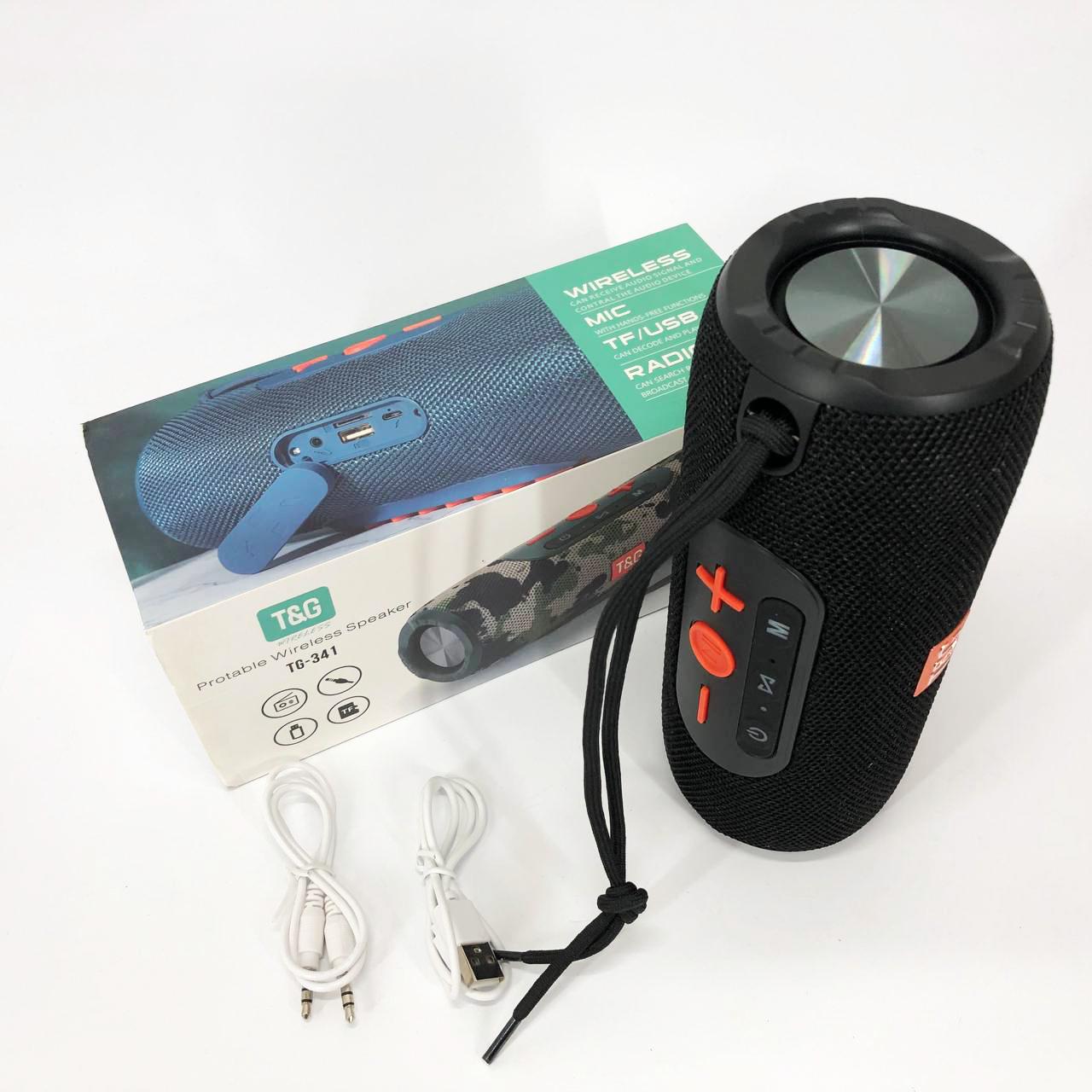 Портативна колонка Bluetooth TG341 зі шнурком Чорний - фото 15 Портативна колонка Bluetooth TG341 зі шнурком Чорний - фото 15