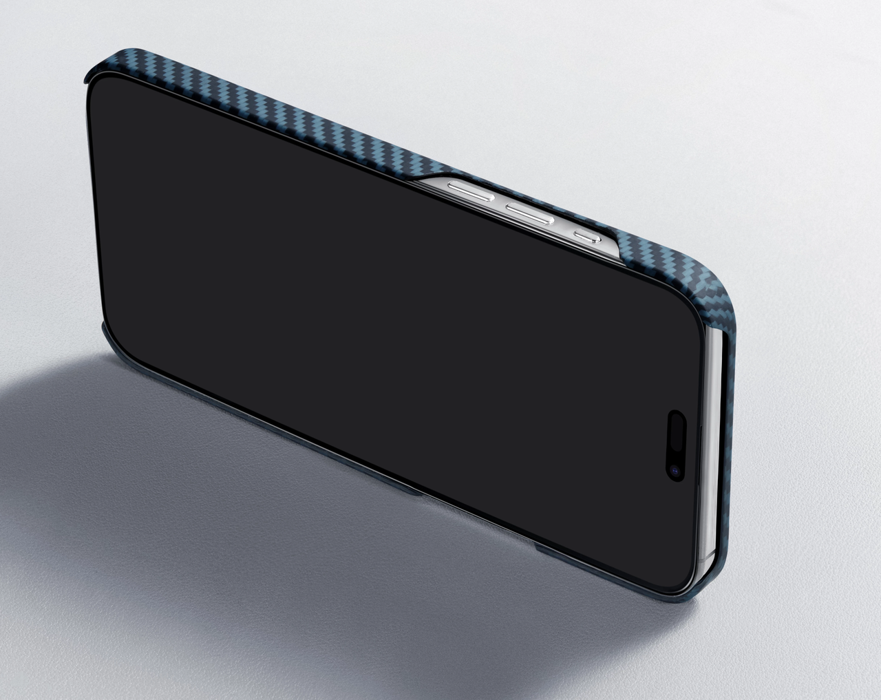 Чохол накладка Pitaka MagEZ Case 4 Twill 1500D for iPhone 15 Black/Blue (KI1508) - фото 4