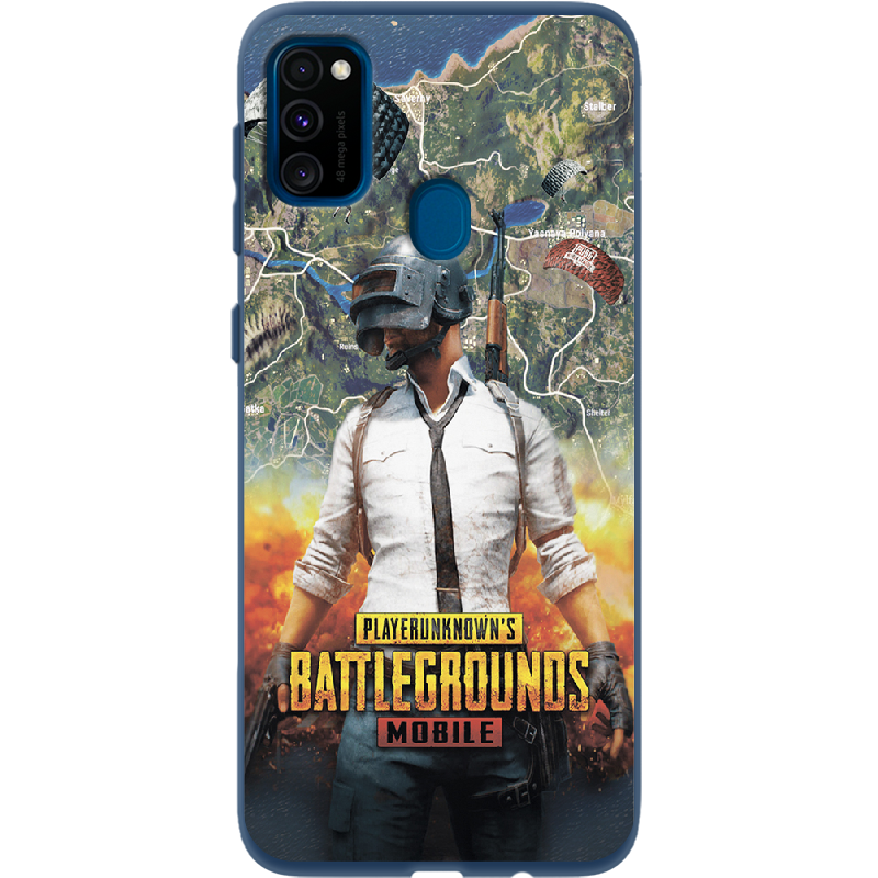 Чохол Boxface Samsung M307 Galaxy M30s PUBG Mobile Синій силікон (38209-up2309-41816)