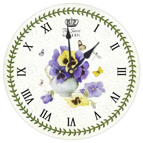 Часы настенные круглые Presentville Цветы 36 см (CHR K 15M004)