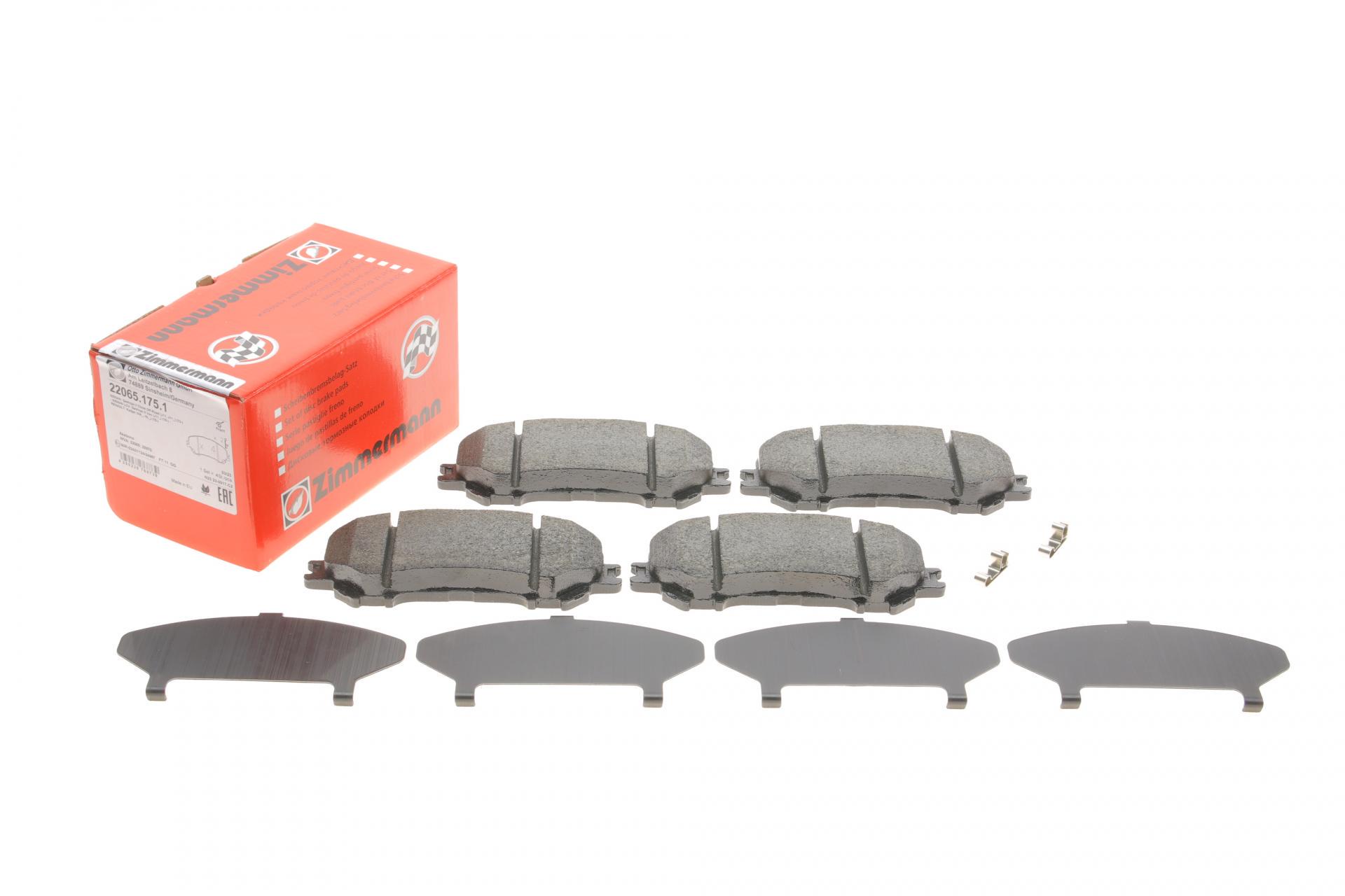 Колодки тормозные передние ZIMMERMANN для Nissan Qashqai II/X-Trail/ Renault Kadjar 13- Akebono 141,9x59,8x18 мм (22065,175,1) Колодки тормозные передние ZIMMERMANN для Nissan Qashqai II/X-Trail/ Renault Kadjar 13- Akebono 141,9x59,8x18 мм (22065,175,1)