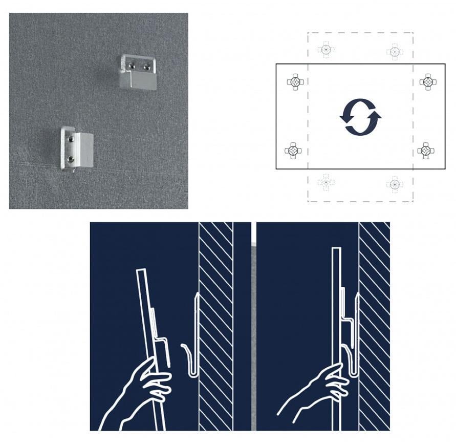 Дошка скляна магнітно-маркерна Magnetoplan 1200x900 мм White (ERC-13404000) - фото 6