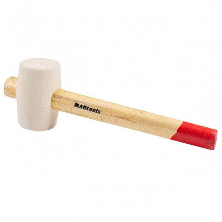 Киянка резиновая деревянная ручка 450 г 55 мм Белый (2474674385)