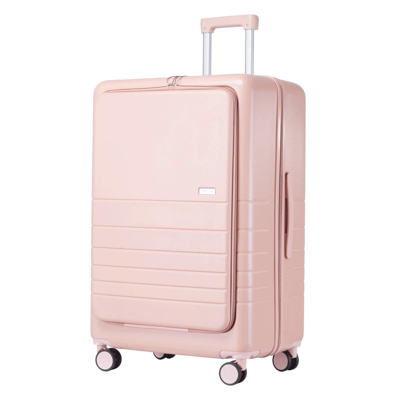 Валіза SEMI LINE 28" T5965-4 ABS з USB-зарядкою та відділенням для ноутбука Бежевий