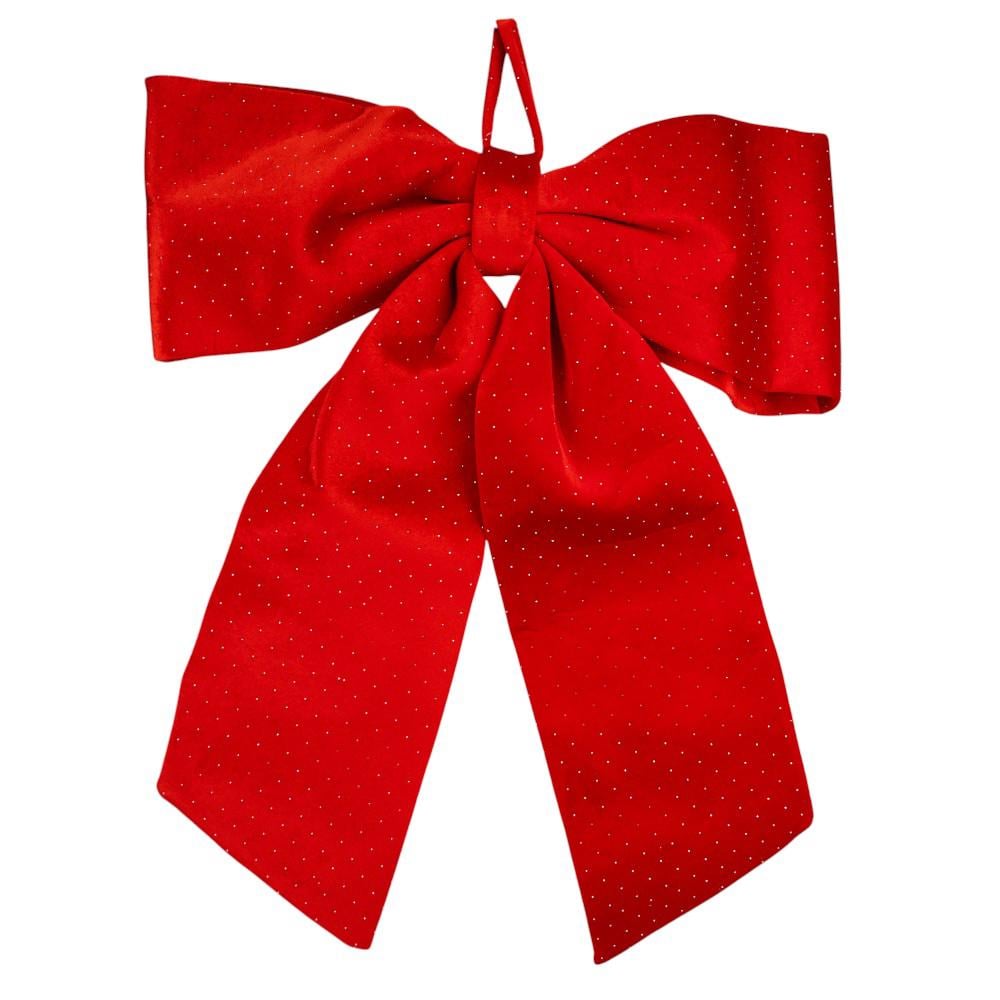 Бант бархат 87 см Красный (9245-019)