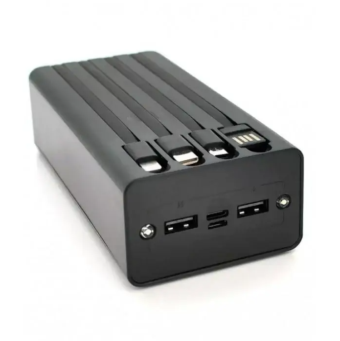 Повербанк Solar Energy SLR-50 50000 mAh з сонячною батареєю та вбудованими кабелями