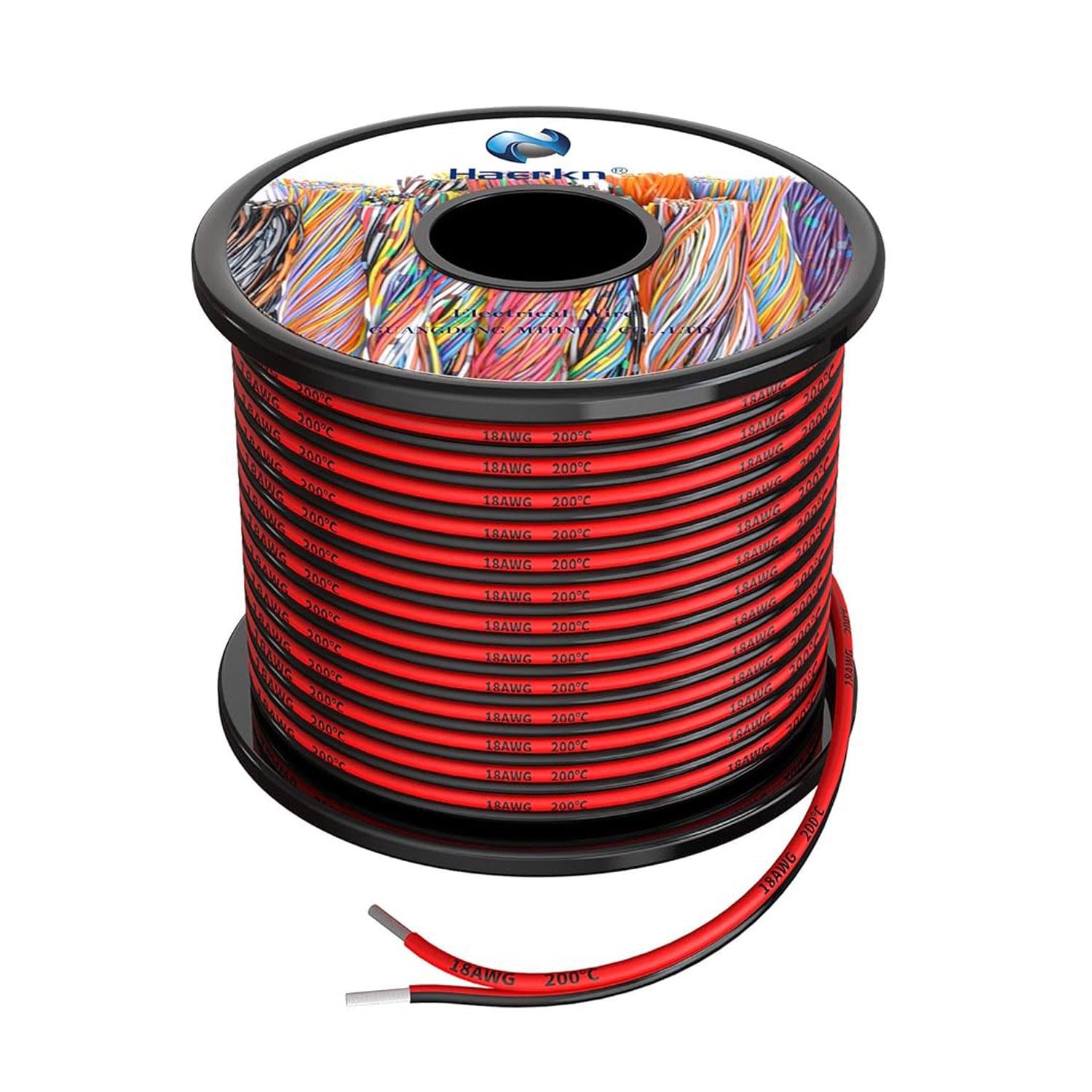 Бухта екстрам'якого силіконового подвійного дроту Premium 200 м 20AWG 2x0,5 мм2