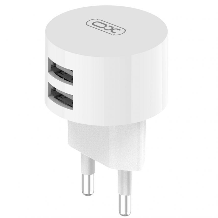 Зарядное устройство Xo L62 2xUSB 2,4A micro-USB White - фото 2