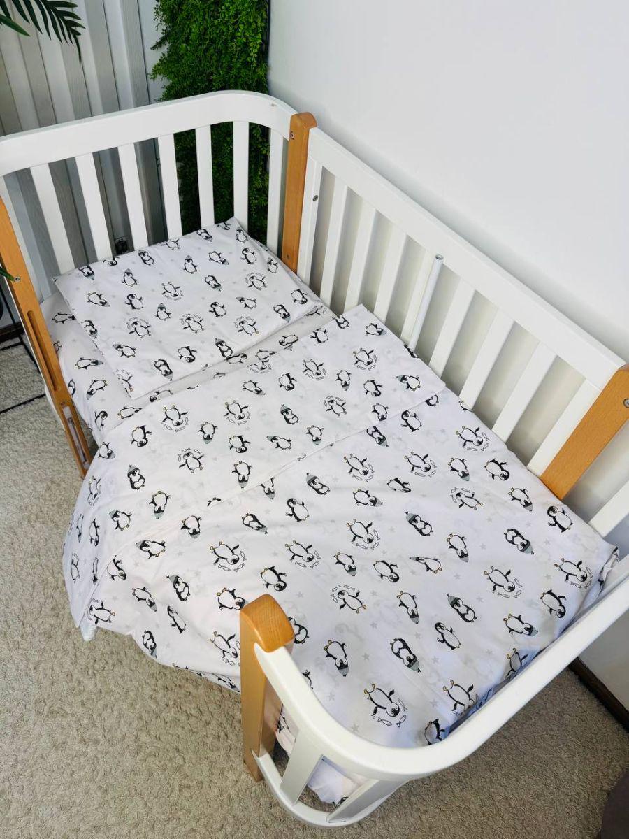 Комплект постельного белья детский наволочка/пододеяльник/простыня 120х60 см (4453)