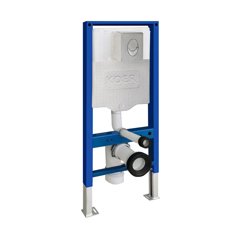 Установка для подвесного унитаза KOER KT-0503-01 500x126x1150 мм с панелью смыва KT-0606-01 Хром (KR5347)