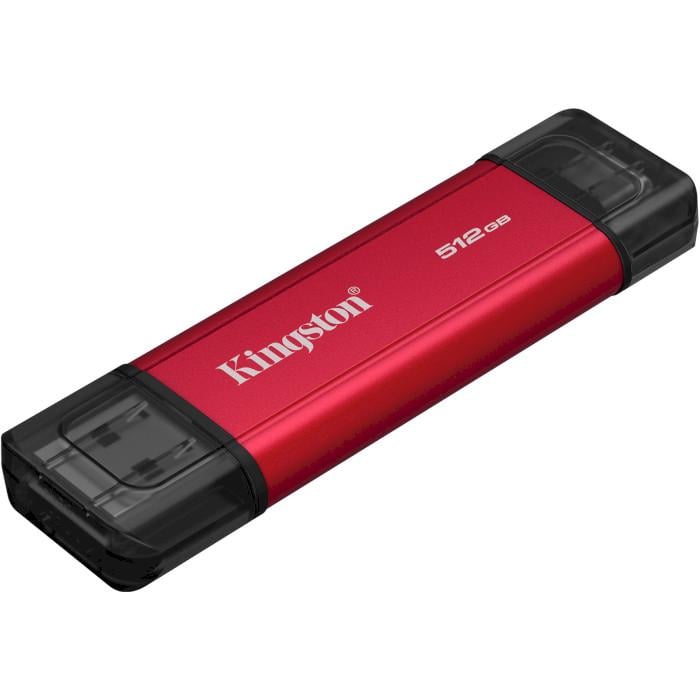 Накопитель наружный Kingston Dual Portable SSD 512GB USB3.2 Gen2 R 950 MB/s W 1050 MB/s Red (SPSD/512GB)