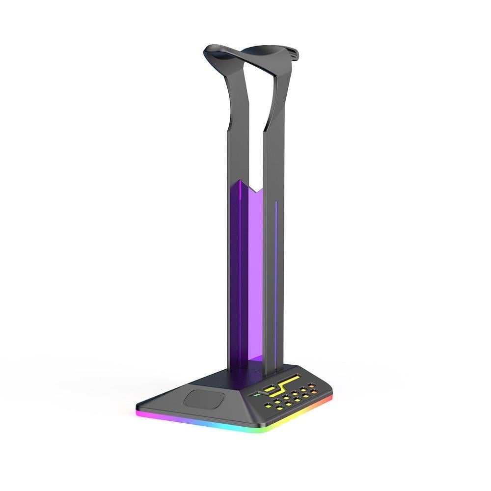 Підставка для геймерських навушників RGB Headphone Stand з подвійним USB-хабом (000747) - фото 1