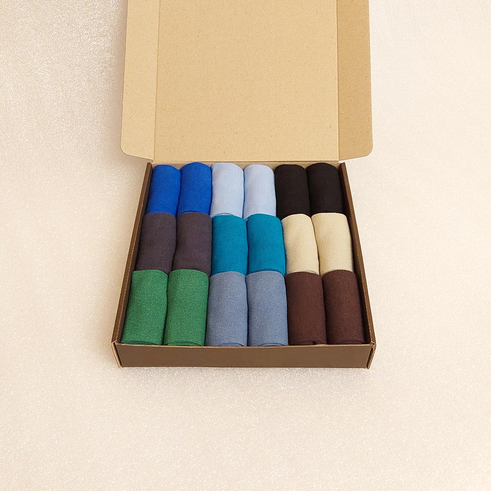 Набір шкарпетки дитячі осінні Житомир для хлопчика 7 років однотонні 18 пар Різнокольорові (0572)