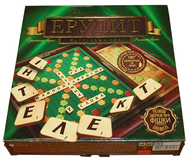 Игра настольная Danko Toys Эрудит PREMIUM на украинском языке (G-ER-U-01)