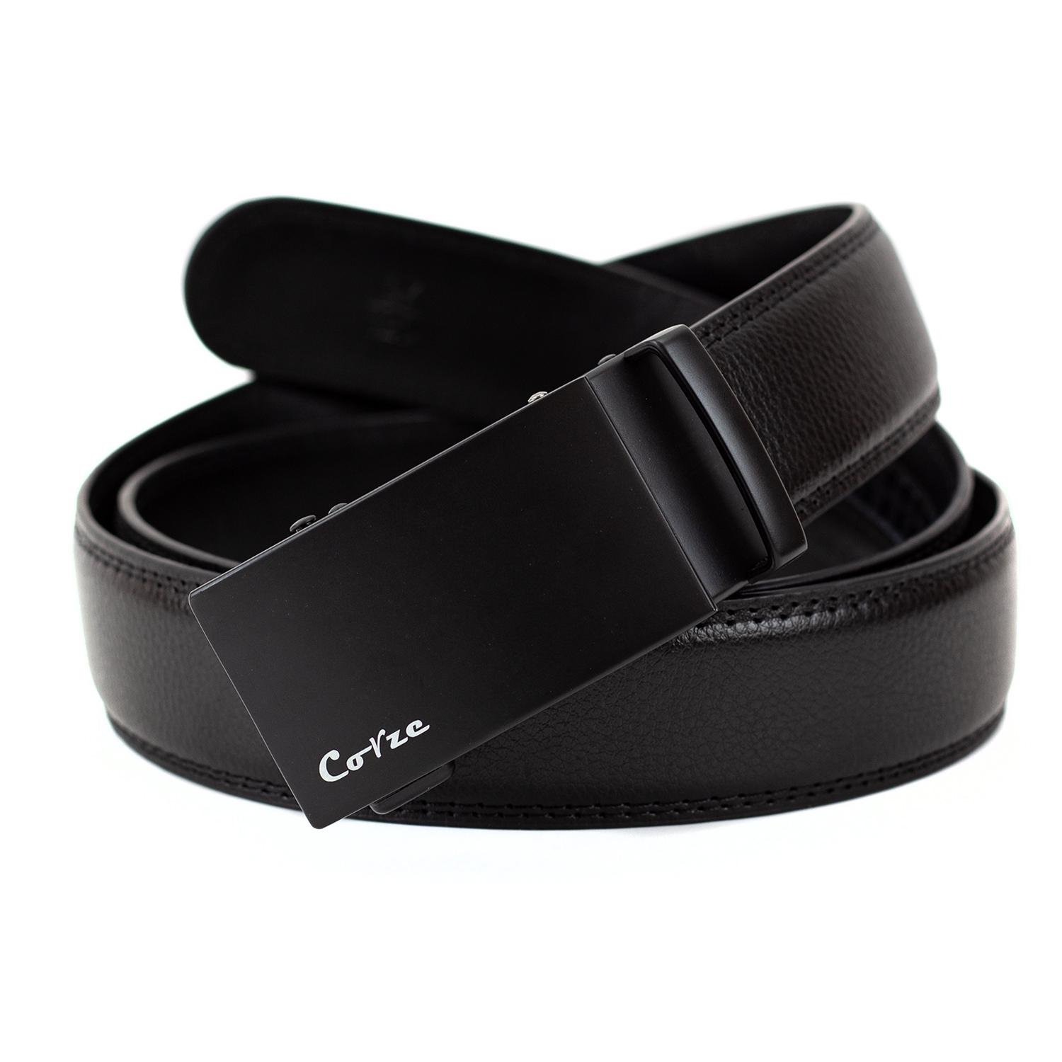 Ремень кожаный мужской Corze CRB5002 Черный (CRB5002)