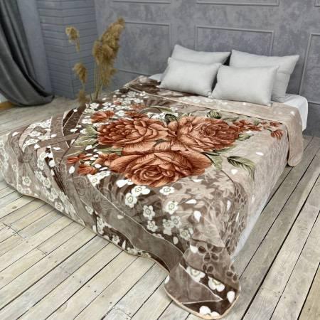 Покрывало велюровое евро 200х240 см Серый (П4К-al-cap-pled-004)