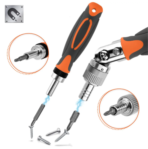 Набор отверток с трещоткой в пластиковом кейсе 68 предметов (2583225230) - фото 2 Набор отверток с трещоткой в пластиковом кейсе 68 предметов (2583225230) - фото 2