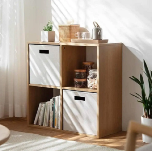 Стеллаж для книг и декора на 4 ячейки Дуб сонома (P9б) - фото 1