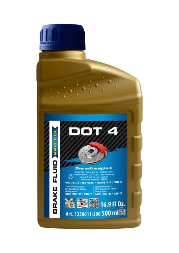 Тормозная жидкость Ravenol DOT 4 500 мл (1350601-500) Тормозная жидкость Ravenol DOT 4 500 мл (1350601-500)