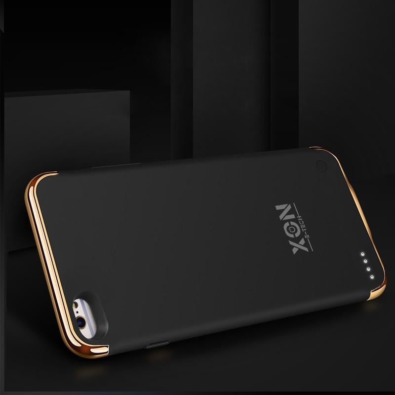 Чехол-аккумулятор XON PowerCase для iPhone 6/6S/7/8 3500 mAh Black/Gold (11183510) - фото 8